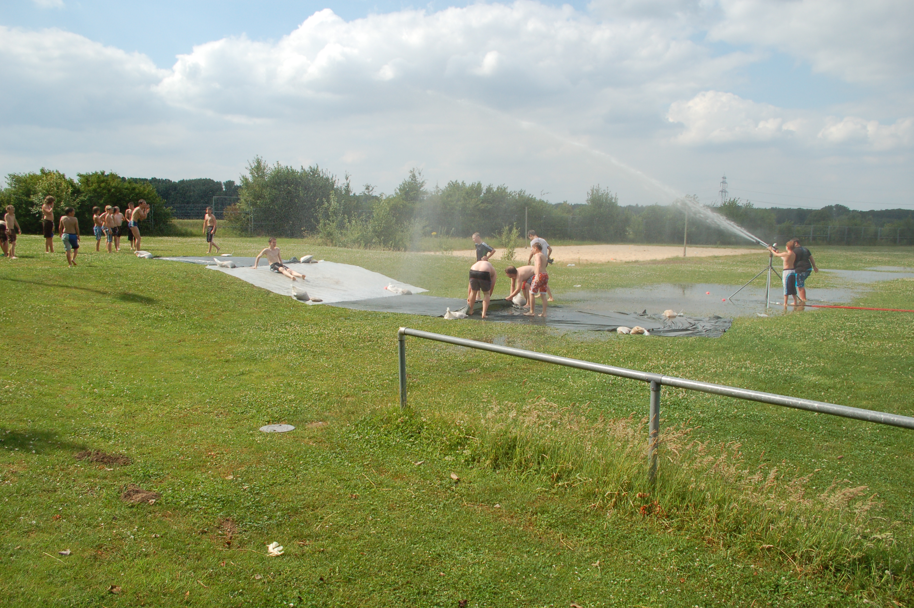 Die Wasserspiele fanden riesen Anklang