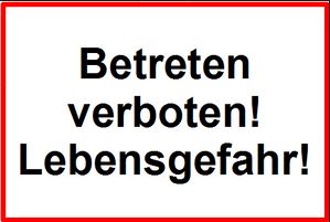 Betreten verboten