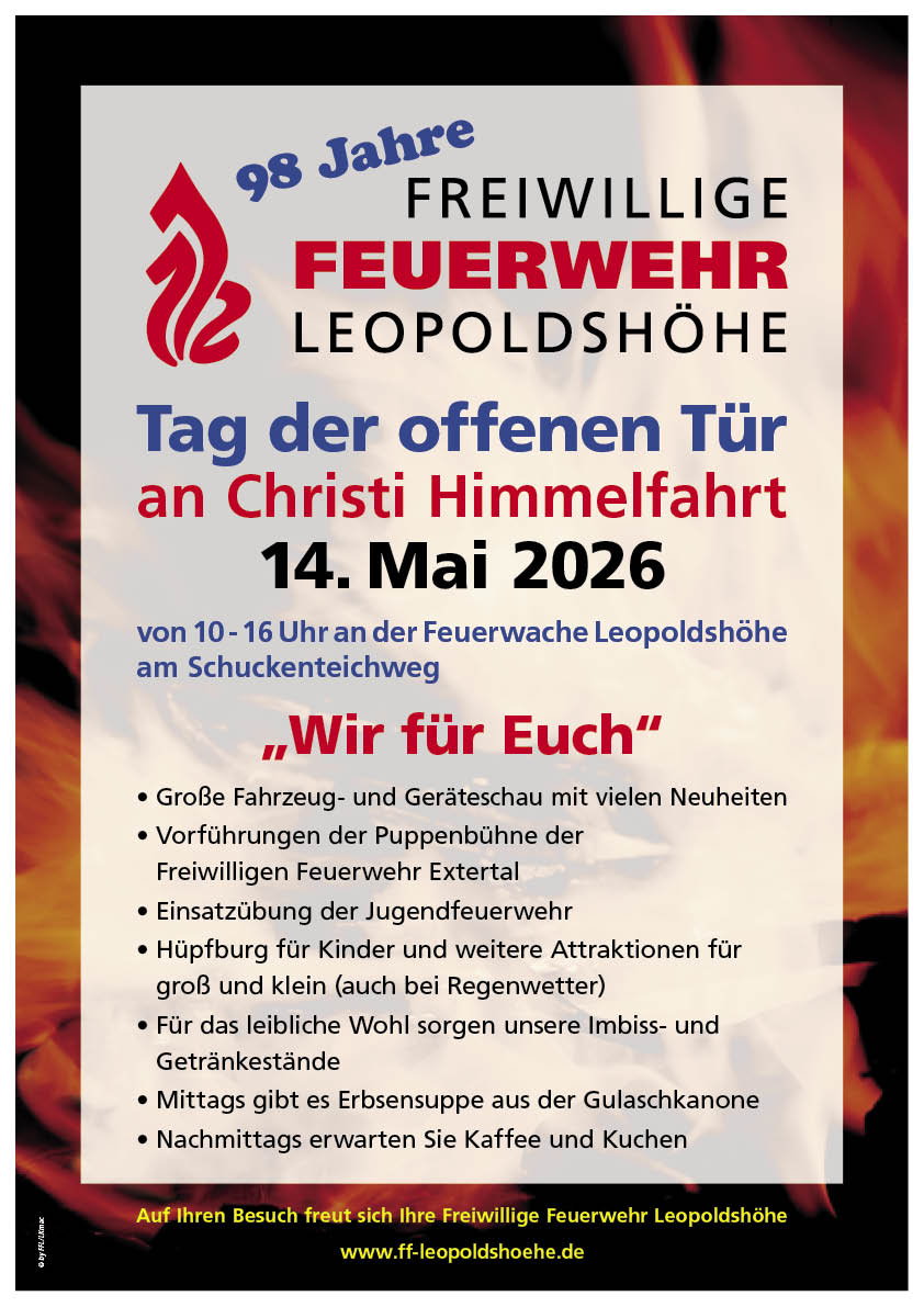 Plakat Tag der offenen Tür