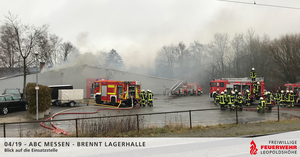 Blick auf die Einsatzstelle